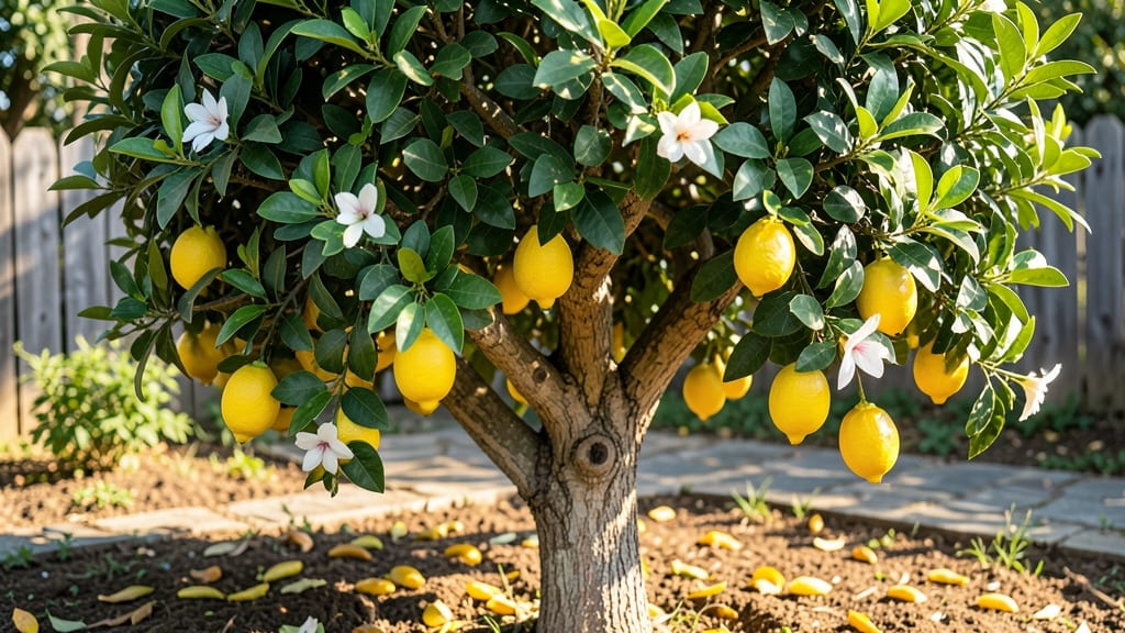 Lemon Tree Large: Prune for Height Control & Year-Round Fruit Bounty