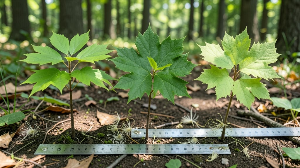 Maple Tree Seedling Identification: Leaf Shape and Bud Clusters Revealed