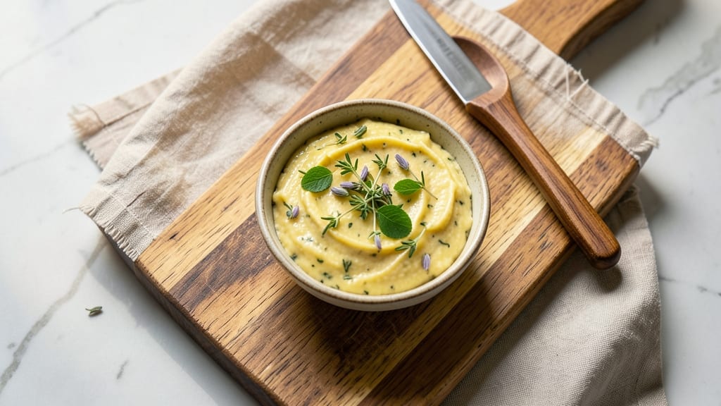 Cherry Leaf and Herb Butter