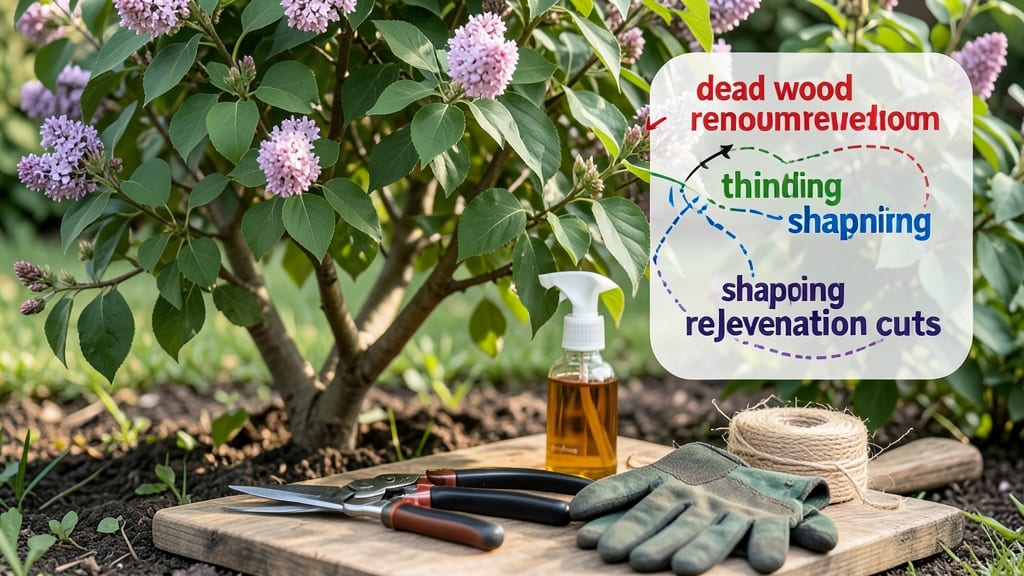 Lilac Tree Pruning Diagram: Step-by-Step Cuts for Healthy Blooms