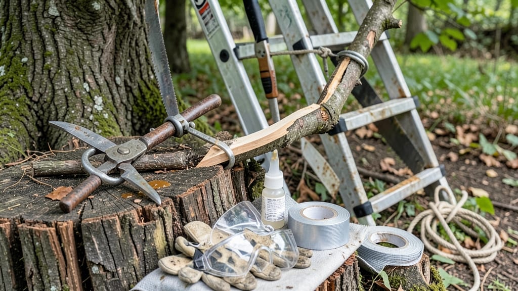How to Fix a Split Tree Branch: Splint and Stabilize for Fast Healing